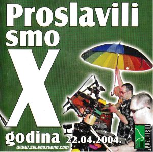 10 godina Zelenog zvona - Flajer (naslovna)